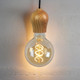 Hanging Single Pendant Suspension Natural Timber Hanging Single Pendant Suspension Natural Timber